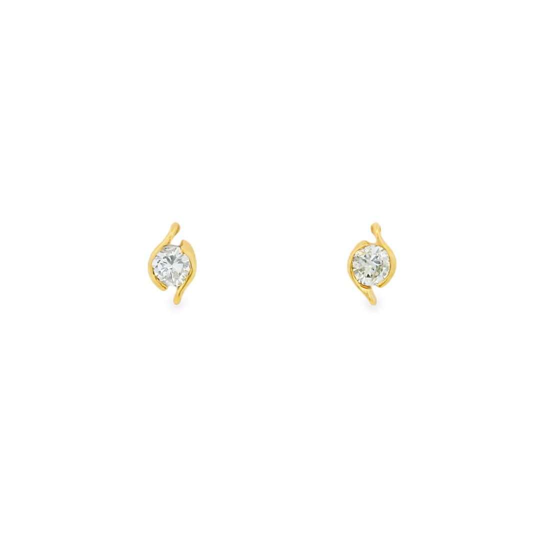 Estate Diamond Earrings