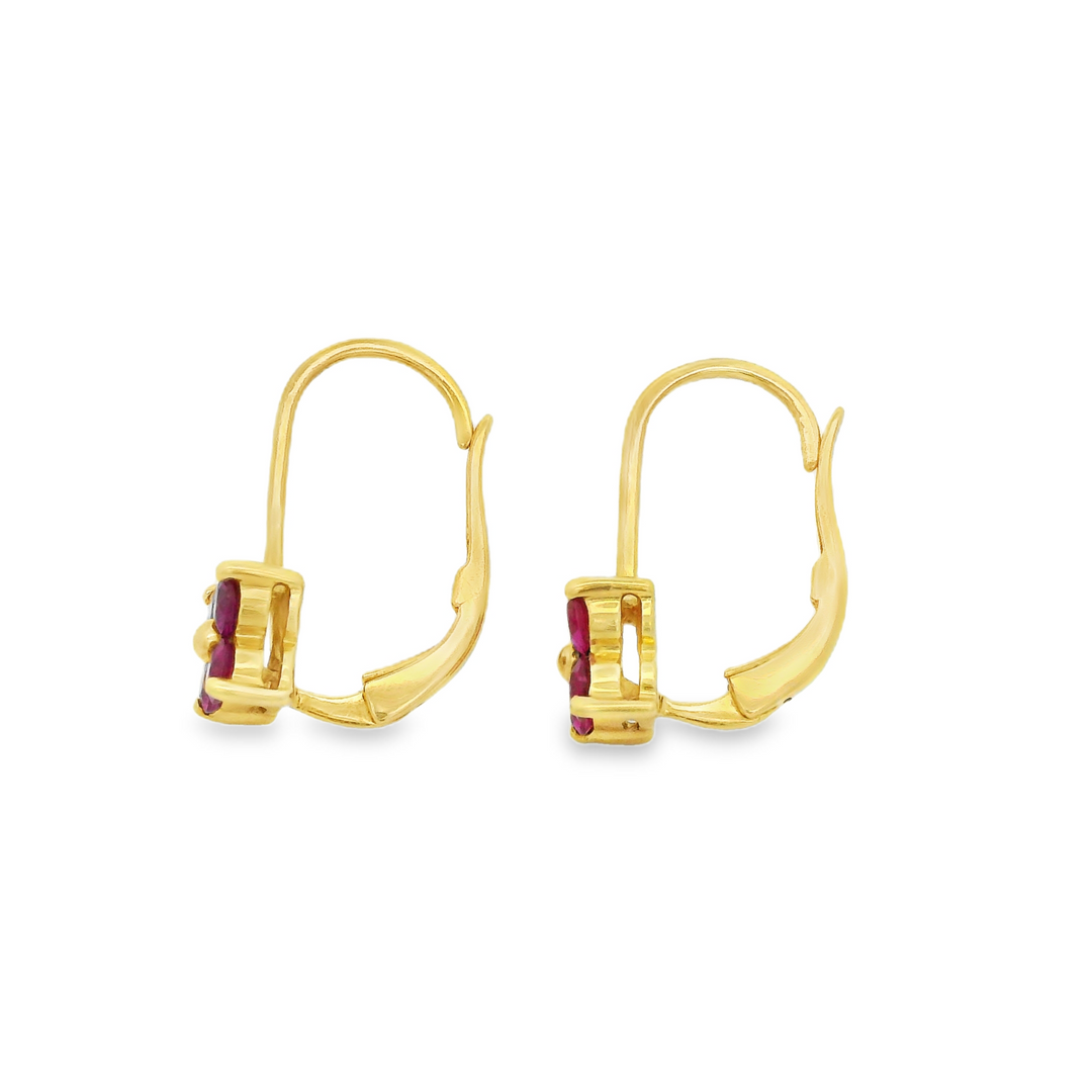 Estate Colored Stone Earrings