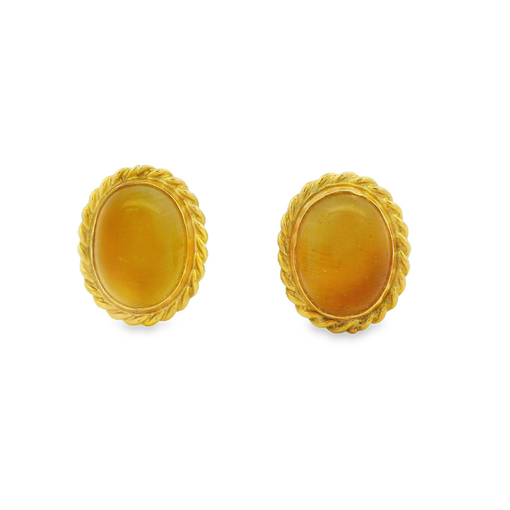Estate Colored Stone Earrings